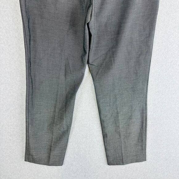 New Ann Taylor Womans Sz 10 The Ankle Pants Grey Side Zip Bi-Stretch NWT - Picture 8 of 10